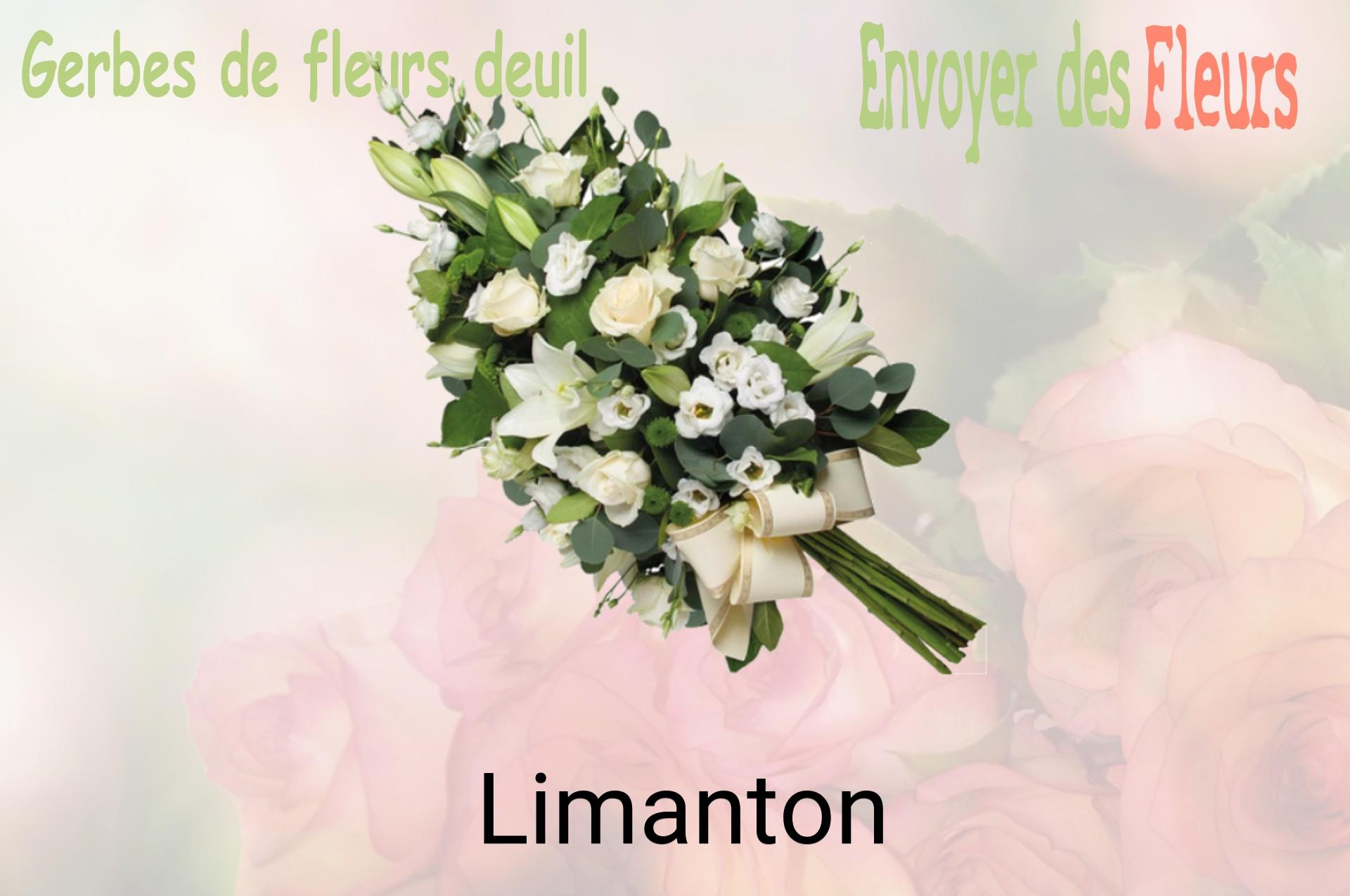 Gerbe de fleurs de deuil livrée à Limanton